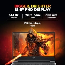 HP Victus 15 15-fa2654TX Gaming Laptop (Intel Core i5-13450HX/16 GB/512 GB SSD/6 GB-NVIDIA GeForce RTX 3050/Windows 11 Home/MS Office Home 2024, 1 year Microsoft 365 Basic/Full HD), 39.6 cm - 15.6 inch, Performance Blue, Chrome Logo 5
