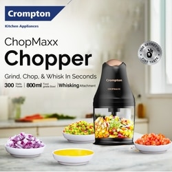 Crompton Chopmaxx Electric Chopper, Black and Golden 10