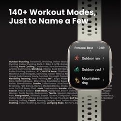 Amazfit Bip 6 Smart Watch 46 mm, 14 Day Battery, 5 cm (1.97 inch) AMOLED Display, 5 ATM Water-Resistance, GPS & Free Maps, AI, Bluetooth Call & Text, Health, Fitness & Sleep Tracker, 140+ Workout Modes, Black 6