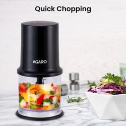 Agaro Elegant Electric Vegetable Chopper, Black 2