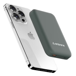 Ambrane AeroSync 10000 mAh MagSafe Power Bank 12, 22.5 W Wired Output, 15 W Wireless Charging, Strong Magnet, Dual Port USB & Type C, Multi-layer Chipset Protection, LED Indicator, Pocket Size, Cable Included, Black 2