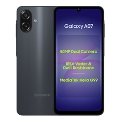 Samsung Galaxy A07 4G 64 GB, 4 GB RAM, Black, Mobile Phone