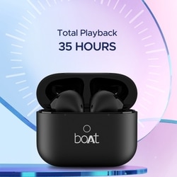 boAt Airdopes Joy in Ear Headphone TWS Earbuds with 35 Hours Playback,13mm Drivers, ENx Tech, ASAP Charge, Beast Mode (Jet Black) 2
