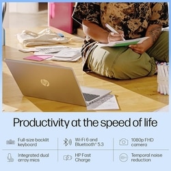 HP 15 15-hr0124TU Standard Laptop (Intel Core 5 120U Processor/24 GB/512 GB SSD/Intel Iris Xe Graphics/Windows 11 Home/MS Office Home 2024/Full HD), 39.6 cm - 15.6 inch, Natural Silver 4