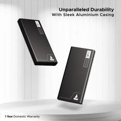 boAt EnergyShroom 10000 mAh Power Bank, 2-way 22.5 Watts Fast Charging, 12 Layer Smart IC Protection, High Temperature and Scratch Resistant, LED Indicators, Carbon Black 5