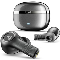 boAt Nirvana Iris Truly Wireless Earbuds, Up to 32 dB Active Noise Cancellation,120 Hrs Playback,Crystal Bionic Sound Powered by HiFi,Beast Mode,ENx Tech,Hearables App (Crystal Black)