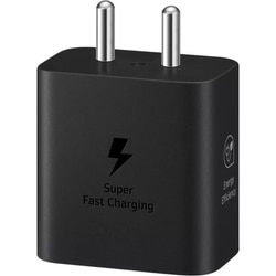 Samsung 25 W Adapter, Type-C, Fast Charging, Zero Standby Power Consumption, GAN Technology, Without Cable, Black 2