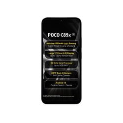 POCO C85x 5G 128 GB, 4 GB RAM, Black, Mobile Phone 4