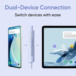 realme Buds wireless 3 Neo Bluetooth Neckband with 13.4 mm Dynamic Bass Boost Driver, upto 32 Hours Playback , Fast Charge, AI ENC, 45ms Ultra Low latency, IP55 Dust & water resistannt, Dual Pairing & Bluetooth v5.4 (Blue) 6