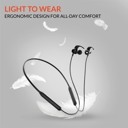 Reconnect Dank Pro Wireless Neckband, Up to 25 Hours of Playtime, Swift Charging, Multi Connect Function, Bluetooth v5.3 Black 4