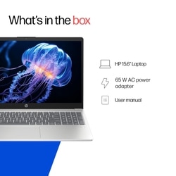 HP 15s 15-FD0651TU Standard Laptop (Intel Core 5 - 120U/8 GB/512 GB SSD/Intel Iris Xe Graphics/Windows 11 Home/MS Office Home 2024 + 1 year M365 Basic/Full HD), 39.62 cm (15.6 inch), Natural Silver 9