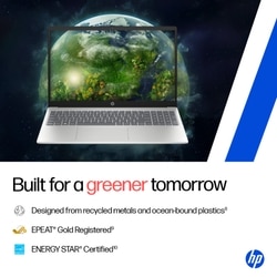HP 15 Laptop, Intel Core 5-120U, 16GB DDR4 RAM, 512GB SSD, Intel Iris Xe Graphics, 15.6 inch (39.62 cm) FHD Anti-Glare 250nits, Backlit Keyboard, Windows 11 Home, MS Office 2024, 1 Year M365, Natural Silver, 15-FD0664TU 13
