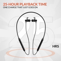 Reconnect Dank Pro Wireless Neckband, Up to 25 Hours of Playtime, Swift Charging, Multi Connect Function, Bluetooth v5.3 Black 8