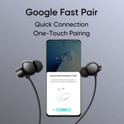 realme Buds wireless 3 Neo Bluetooth Neckband with 13.4 mm Dynamic Bass Boost Driver, upto 32 Hours Playback , Fast Charge, AI ENC, 45ms Ultra Low latency, IP55 Dust & water resistannt, Dual Pairing & Bluetooth v5.4 (Black) 7