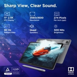 Lenovo Idea Tab 27.94 cm (11 inch) WiFi Tablet with Pen, 256 GB, 8 GB RAM, Grey, ZAFR0897IN 2