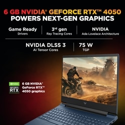 HP Victus 15-Fb3124AX Gaming Laptop (AMD Ryzen 7 7445H/16 GB /512 GB SSD/6 GB-Nvidia GeForce RTX 4050 /Windows 11 Home/MS Office Home 2024 + 1 year M365 Basic/Full HD), 39.62 cm - 15.6 inch, Performance Blue 4