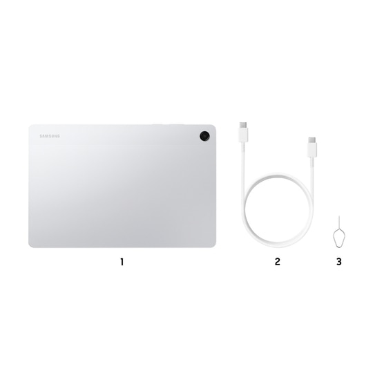 Samsung Tablet A11+ 27.94 cm (11 Inch) Wi-Fi + 5G Tablet, 6 GB RAM, 128 GB, Silver, SM-X236BZSAINS