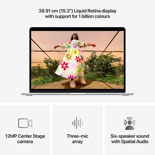 Apple MDVA4HN/A MacBook Air (Apple M5 Chip/16 GB/1 TB SSD/macOS/Liquid Retina), 38.91 cm (15.3 inch), Silver