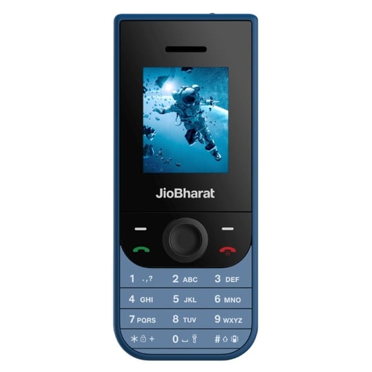 JioBharat V3 4G Keypad Phone with Safety Shield Feature, JioTV, JioHotstar, JioSaavn, JioPay (UPI & SoundPay), LED Torch, Digital Camera, 1000 mAh Battery, Blue, Locked for Jio Network
