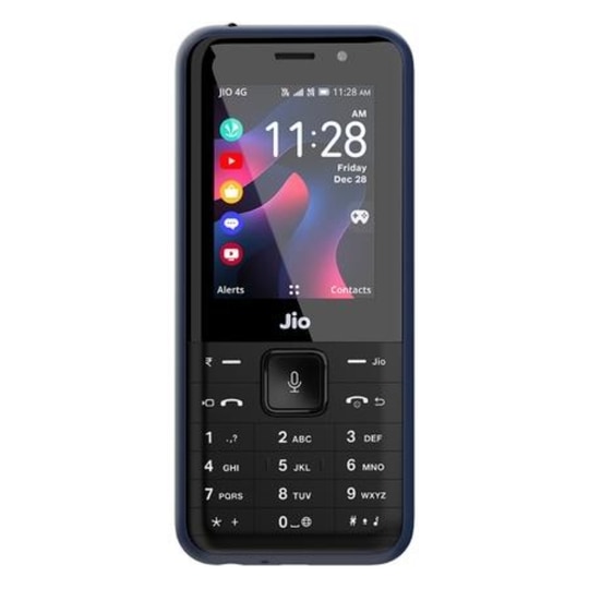 JioPhone Prima 2, 4G Keypad Phone with Safety First Feature, YouTube, Facebook, Google Voice Assist, JioTV, JioHotstar, JioSaavn, JioPay (UPI), 2000 mAh Powerful Battery, LED Torch, Digital Camera, Luxe Blue, Locked for Jio Network