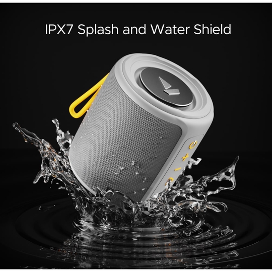 boAt Stone 352 Bluetooth Speaker with 10 W RMS Stereo Sound, IPX7 Water Resistance, TWS Feature, Up to 12 H Total Playtime, Multi-Compatibility Modes and Type-C Charging (Groovy Grey)
