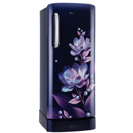 LG GL-D241ABMU 224 L 5 Star Direct Cool Single Door Refrigerator with Base Stand Drawer, Blue Marvel
