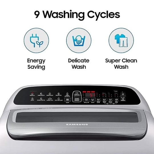 Samsung 6.5 kg Top Load, Digital Inverter technology, Wobble Technlogy, Lint Filter, Gray, 5 Star (WA65T4262GG)