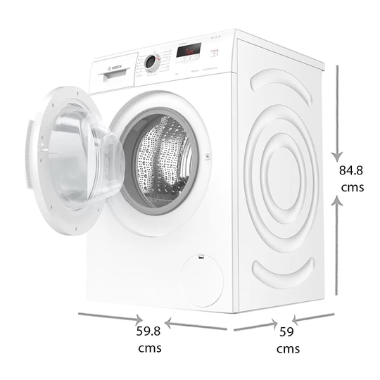 Bosch 7 Kg Fully Automatic Front Loading Washing Machine with Anti Tangle Feature, WAJ2006WIN White