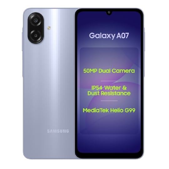 Samsung Galaxy A07 4G 64 GB, 4 GB RAM, Violet, Mobile Phone