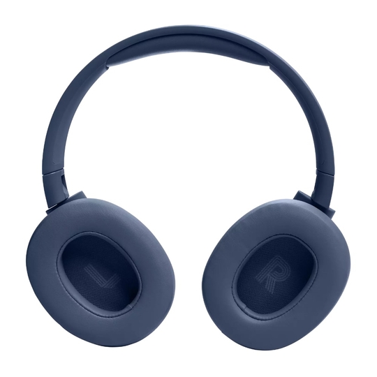 JBL Tune 720BT Wireless Over Ear Headphones with Mic, Pure Bass Sound, Upto 76 Hrs Playtime, Speedcharge, Dual Pairing, Customizable Bass with Headphones App, Lightweight, Bluetooth v5.3, Blue