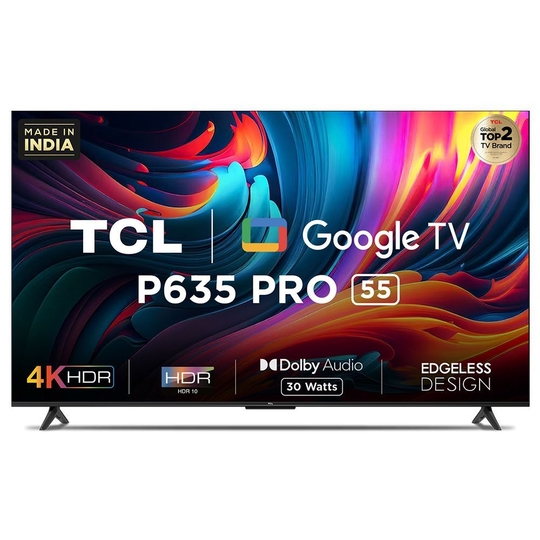 TCL 55 4K UHD Smart Google TV, 55P635 PRO
