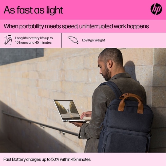 HP 15 Laptop, AMD Ryzen 5 7530U, 16GB DDR4 RAM, 512GB SSD, AMD Radeon Graphics, 15.6 inch (39.62 cm) FHD Anti-Glare 250nits, Backlit Keyboard, Windows 11 Home, MS Office 2024, Natural Silver, 15-FC0782AU