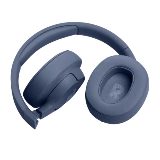 JBL Tune 720BT Wireless Over Ear Headphones with Mic, Pure Bass Sound, Upto 76 Hrs Playtime, Speedcharge, Dual Pairing, Customizable Bass with Headphones App, Lightweight, Bluetooth v5.3, Blue