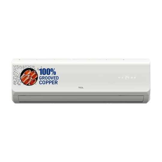TCL 1 Ton 3 Star 5 in 1 Convertible, Invertor Split AC, White, 12EV3F2, 100% Grooved Copper, 4 way Swing, Turbo cool