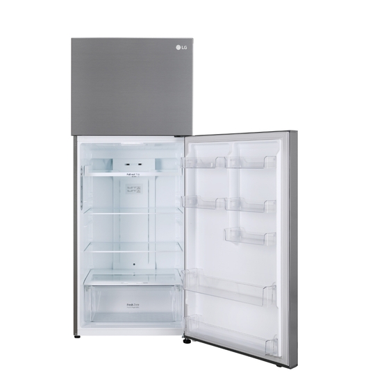 LG 446 L 1 Star Frost Free Double Door Refrigerator, Shiny Steel, T502CPZR