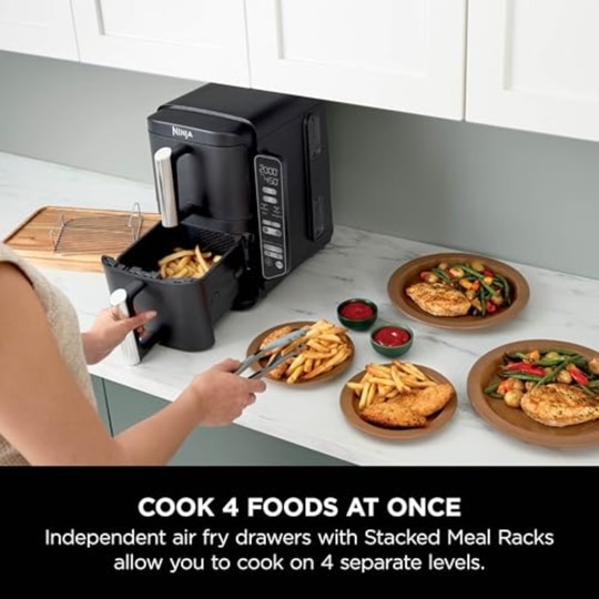 Ninja Double Stack 7.6 L Air Fryer, Black, SL300IN