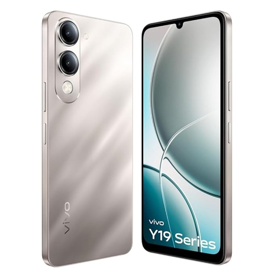 Vivo Y19e 64 GB, 4 GB RAM, Titanium Silver, Mobile Phone