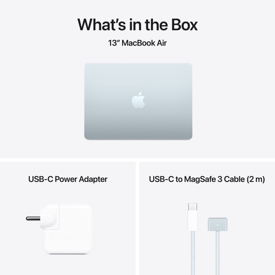 Apple MC6U4HN/A MacBook Air (Apple M4 Chip/16 GB/512 GB SSD/MacOS Sequoia/Liquid Retina), 34.46 cm (13.6 inch), Sky Blue