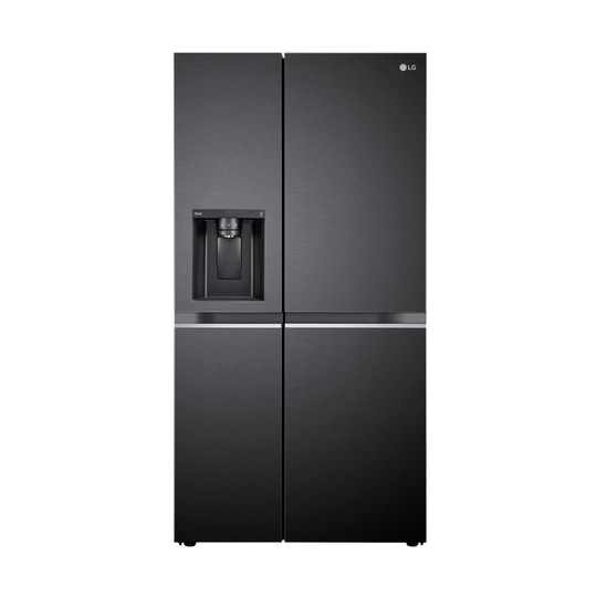 LG 630 L 3 Star Frost Free Side by Side Refrigerator, Matt Black, L257CMC3