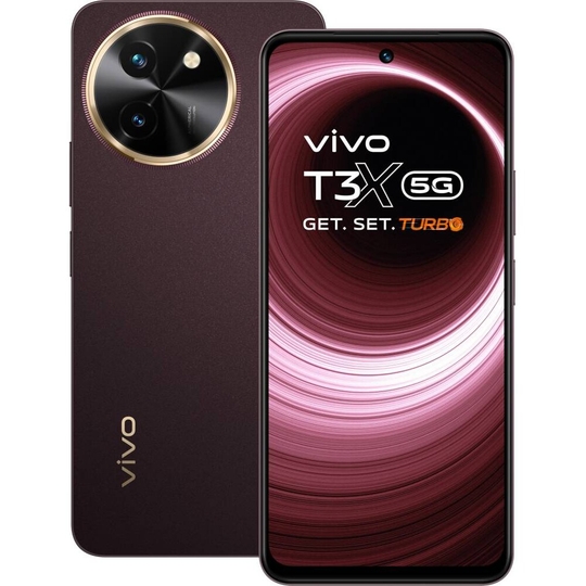 Vivo T3X 5G 128 GB, 8 GB RAM, Crimson Bliss, Mobile Phone