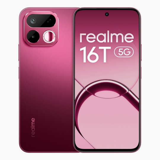 Realme 16T 5G 6 GB RAM, 128 GB, Mobile Phone, Starlight Red
