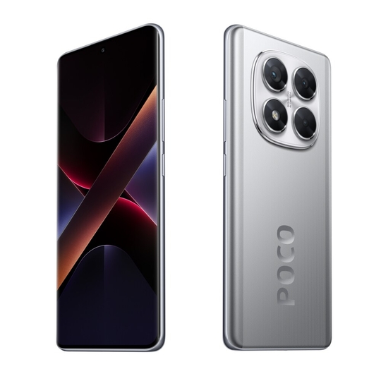 POCO X7 5G 256 GB, 8 GB RAM, Silver, Mobile Phone