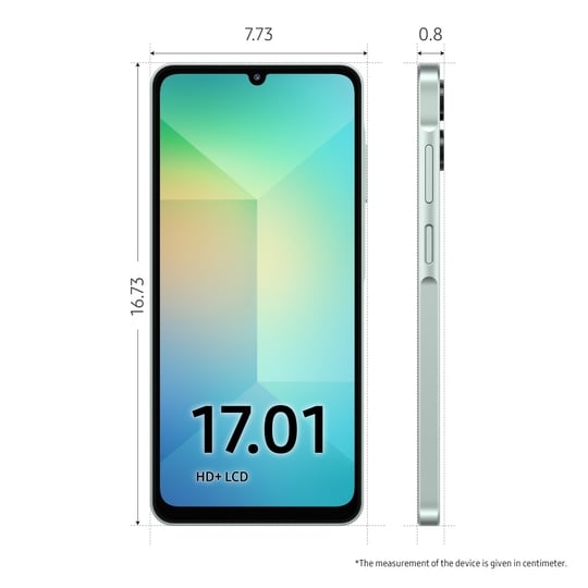 Samsung Galaxy A06 5G 128 GB, 4 GB RAM, Light Green, Mobile Phone