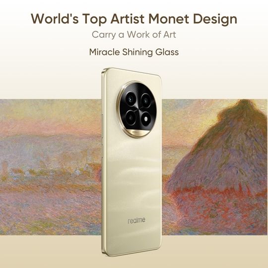 Realme 13 Pro 5G 256 GB, 8 GB RAM, Monet Gold, Mobile Phone