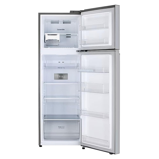 LG 272 litres 2 Star Double Door Refrigerator, Shiny Steel GL-S312SPZY