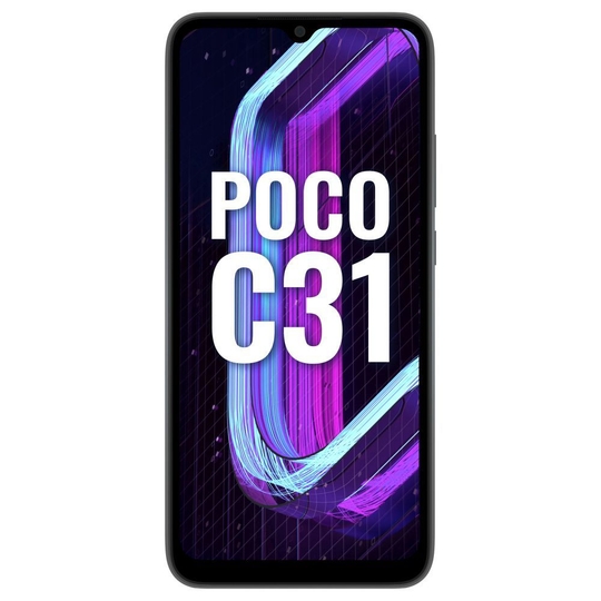POCO C31 64 GB, 4 GB RAM, Shadow Grey, Mobile Phone
