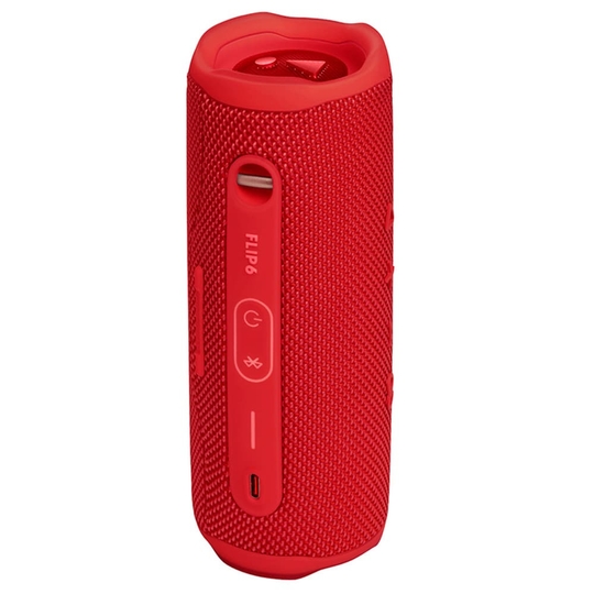 JBL Flip 6 Wireless Portable Bluetooth Speaker with JBL Pro Sound, Upto 12 Hours Playtime, IP67 Water & Dustproof, PartyBoost & Personalization by JBP App (Without Mic), Red
