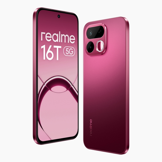 Realme 16T 5G 6 GB RAM, 128 GB, Mobile Phone, Starlight Red