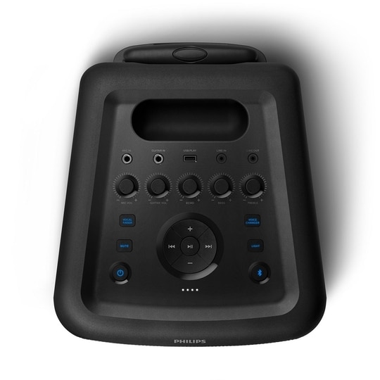 Philips TAX5206 2 Channel Bluetooth party speaker with Karaoke Effects, Black