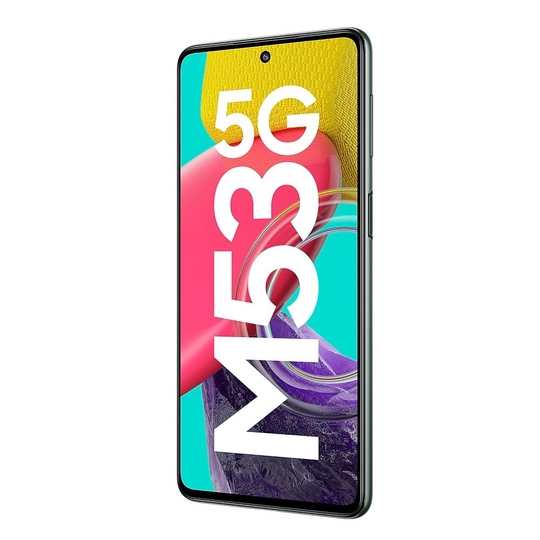 Samsung Galaxy M53 5G 128 GB, 6 GB RAM, Mystique Green, Mobile Phone